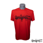 Preview: Premium T-Shirt "Ehrenkodex77",rot, Schriftzug gestickt